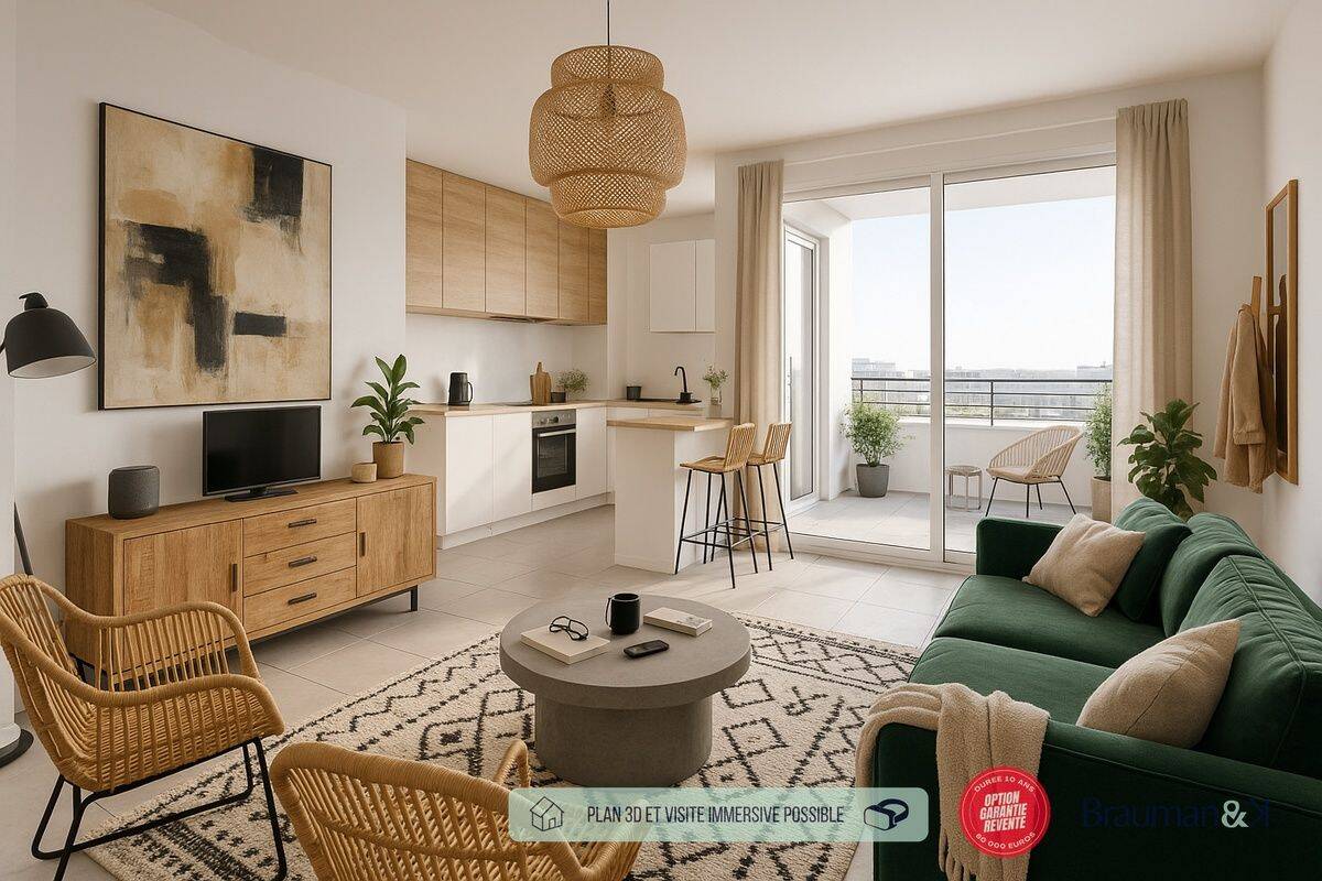 Appartement 2 pièces 43 m² · à Saint-Vincent-de-Tyrosse · 43 m² · 223 000 €