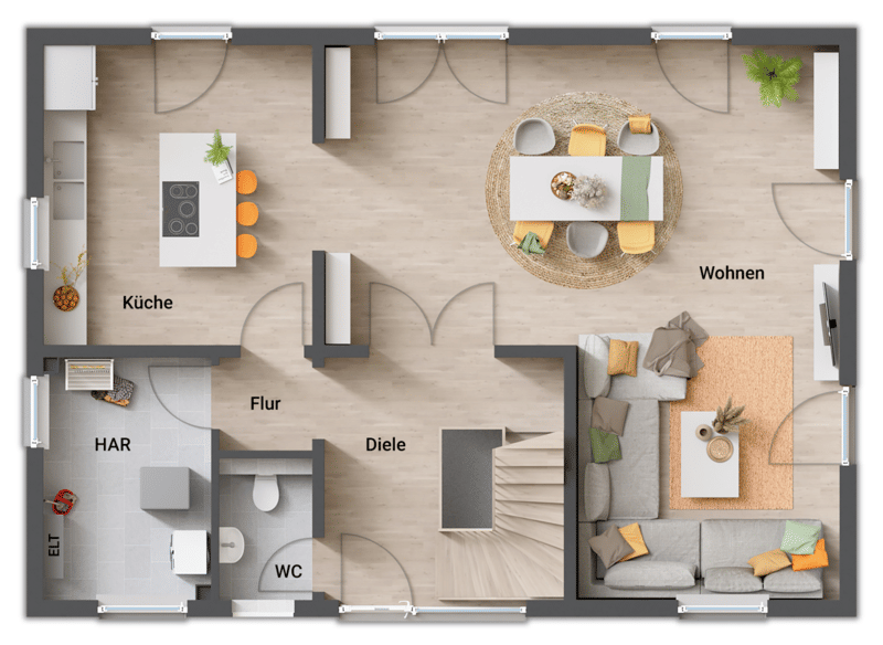 Neubauprojekt in Gnarrenburg - Ihr Traumhaus für die Familie! – Gnarrenburg – Vorschaubild 6