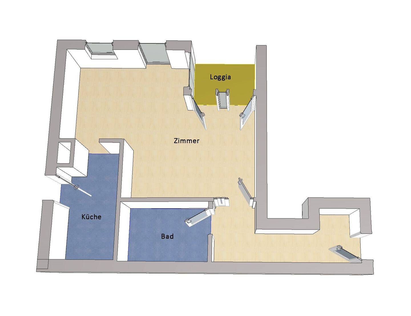 IMMOBERLIN.DE - Helle Wohnung mit Loggia & Lift an der Spree – Berlin – Vorschaubild 8
