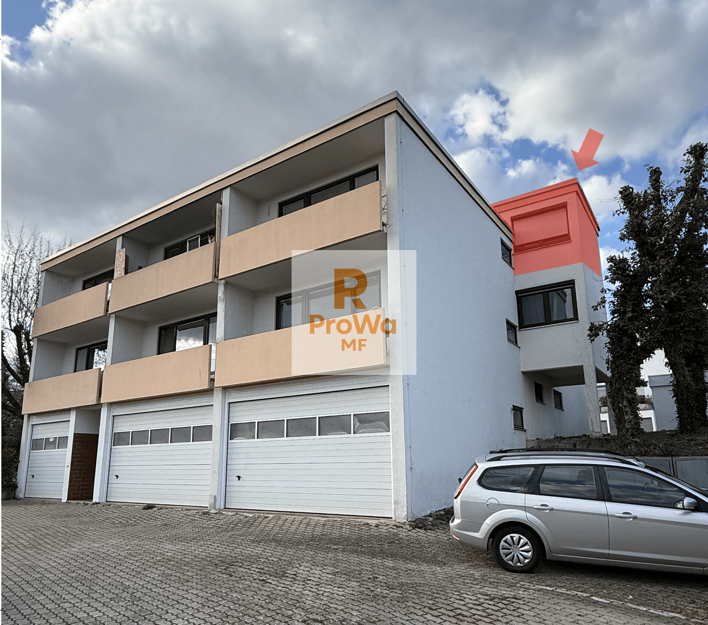 1-Zimmer-Wohnung in Holzgerlingen mit EBK, Stellplatz und Keller, solide vermietet - Kapitalanlage