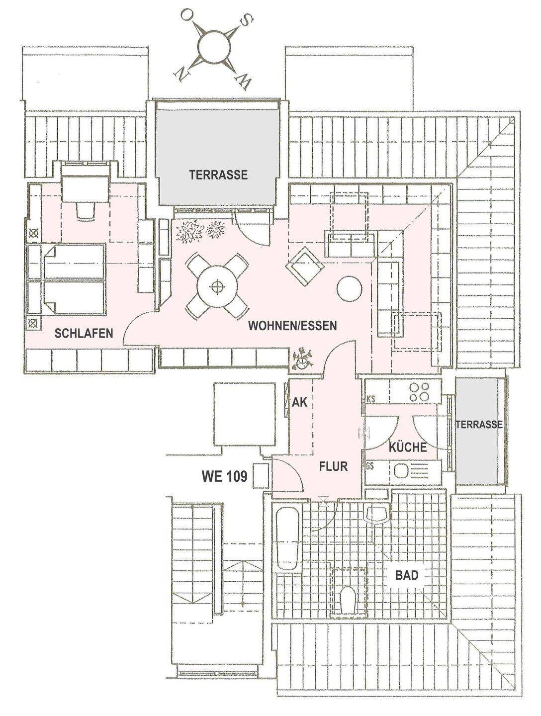 ** 2-Zimmer-Dachgeschoss-Wohnung mit 2 Dachterrassen und Lift ** – Leipzig – Vorschaubild 2