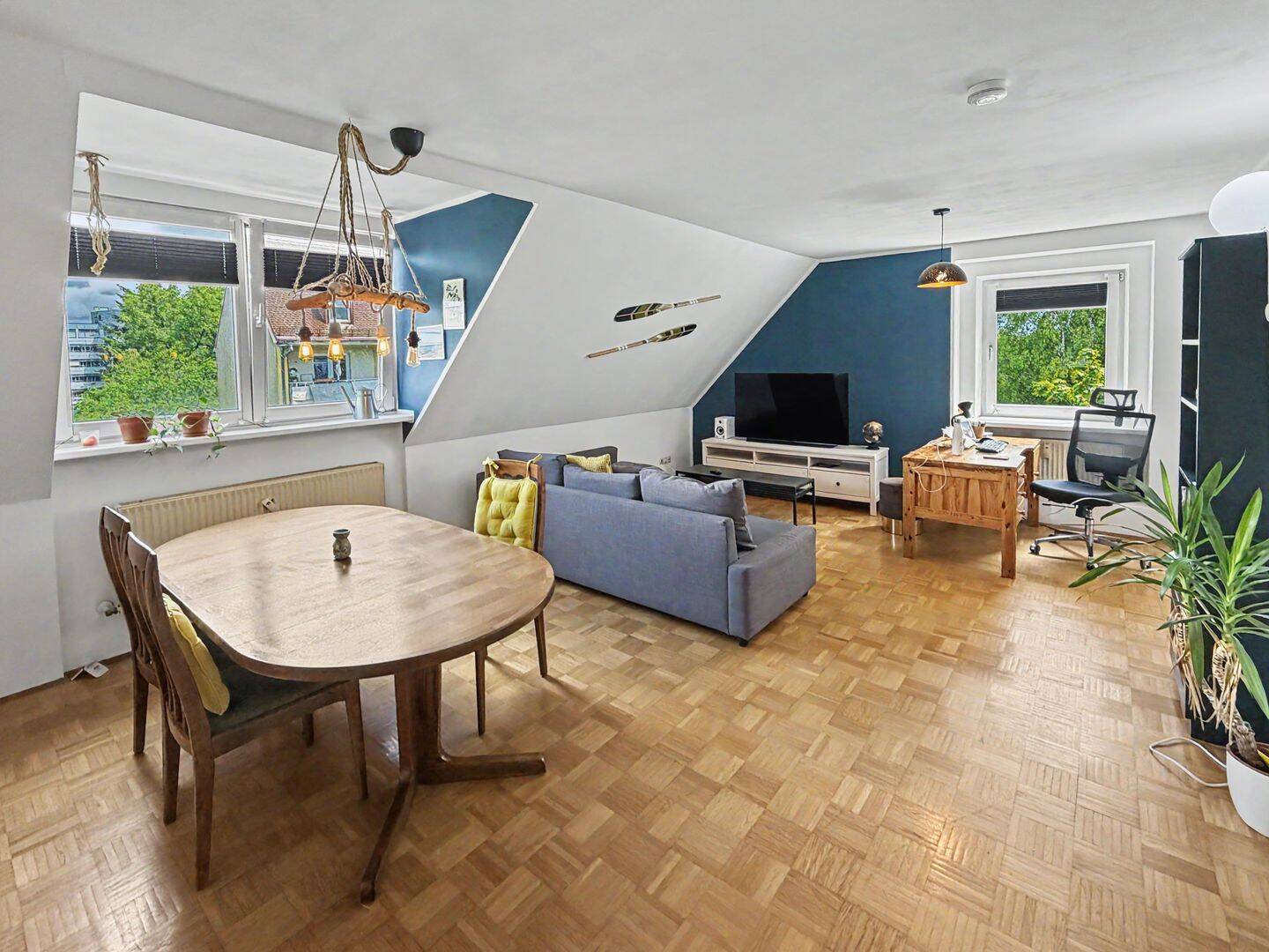 Charmante 2-Zimmer-Dachgeschosswohnung in begehrter Lage von München-Giesing