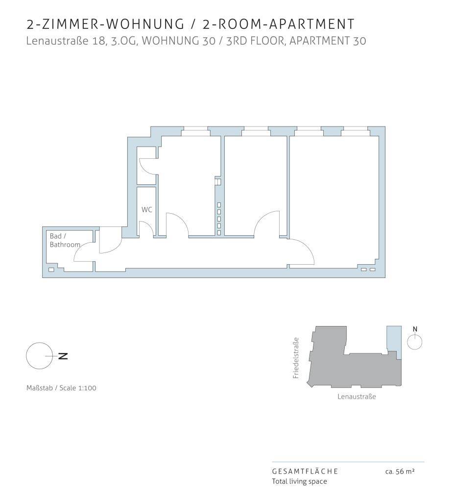 Sicherheit im hohen Alter: Mit vermieteter 2-Zimmer-Wohnung nahe Sonnenallee – Berlin – Vorschaubild 6