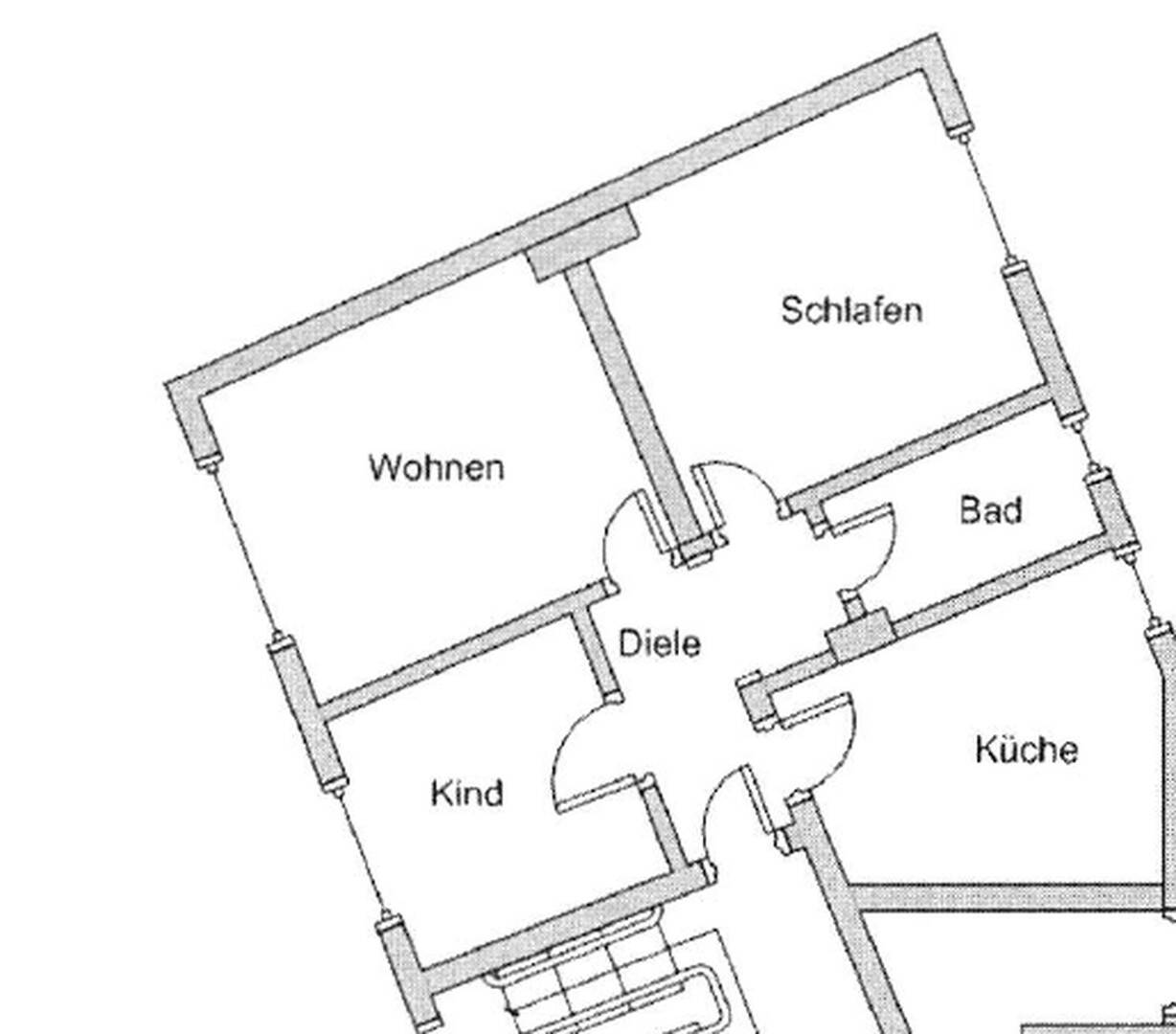 Vollmöblierte 3,5 Zimmer Erdgeschosswohnung in Frohnhausen