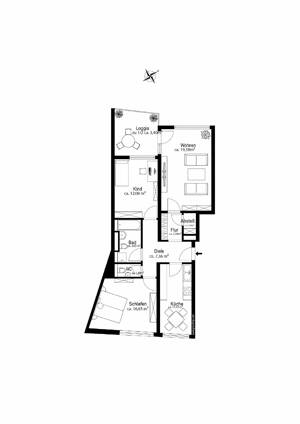AIGNER - Charmante 3-Zimmer Wohnung in zentraler Lage mit Blick ins Grüne – 81541 München – Vorschaubild 7