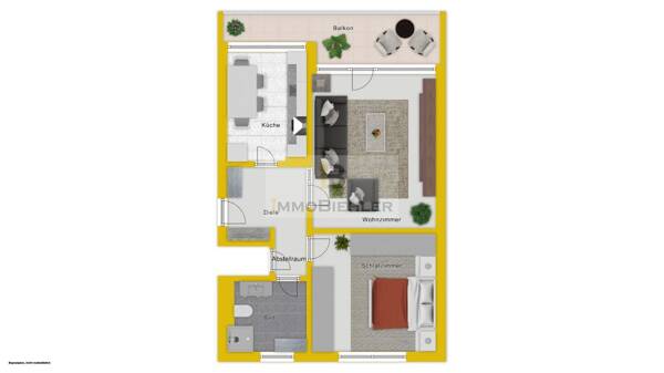 Etagenwohnung in 51109 Köln mit 63 m² kaufen