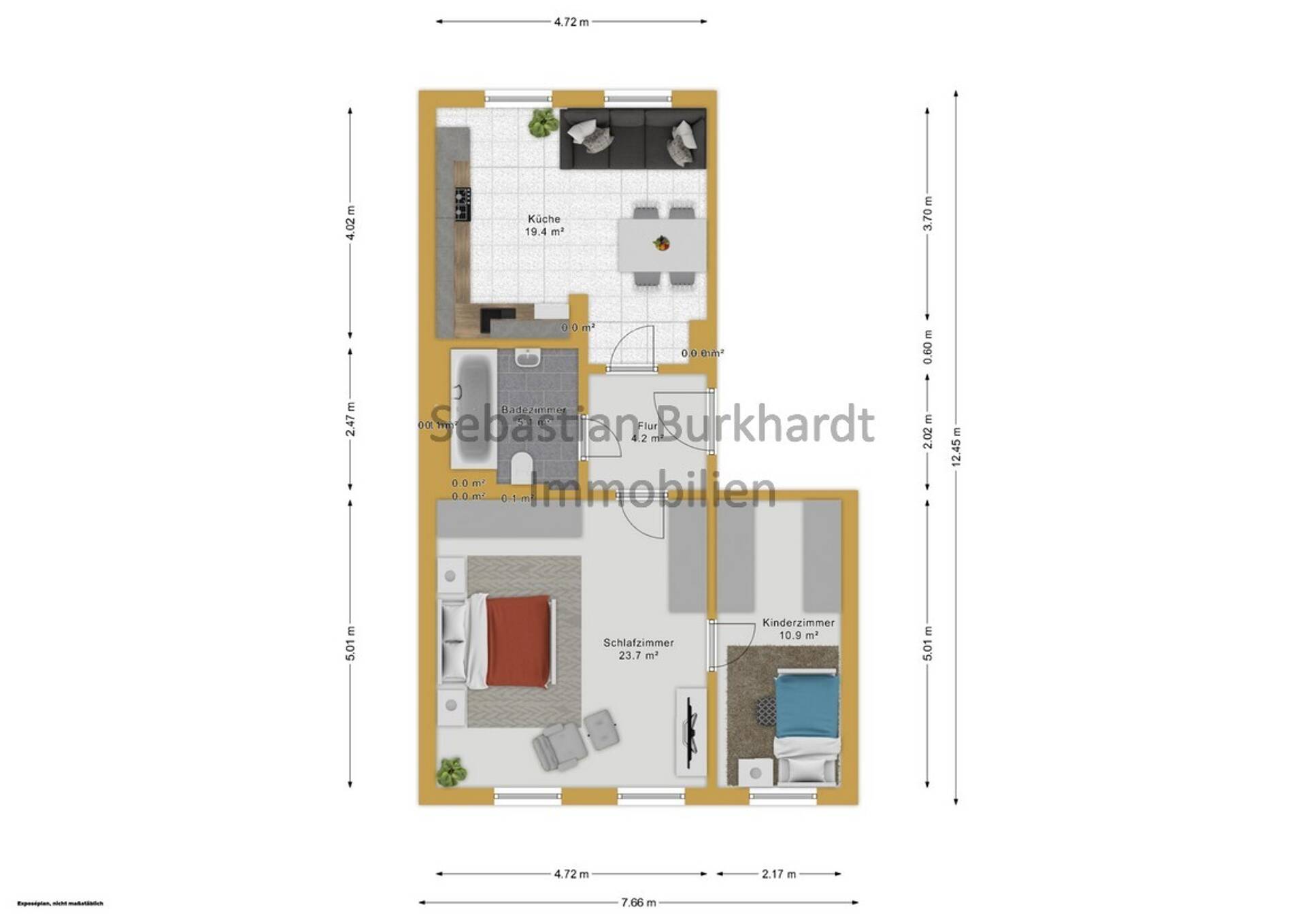 Etagenwohnung in 99085 Erfurt mit 50 m² kaufen