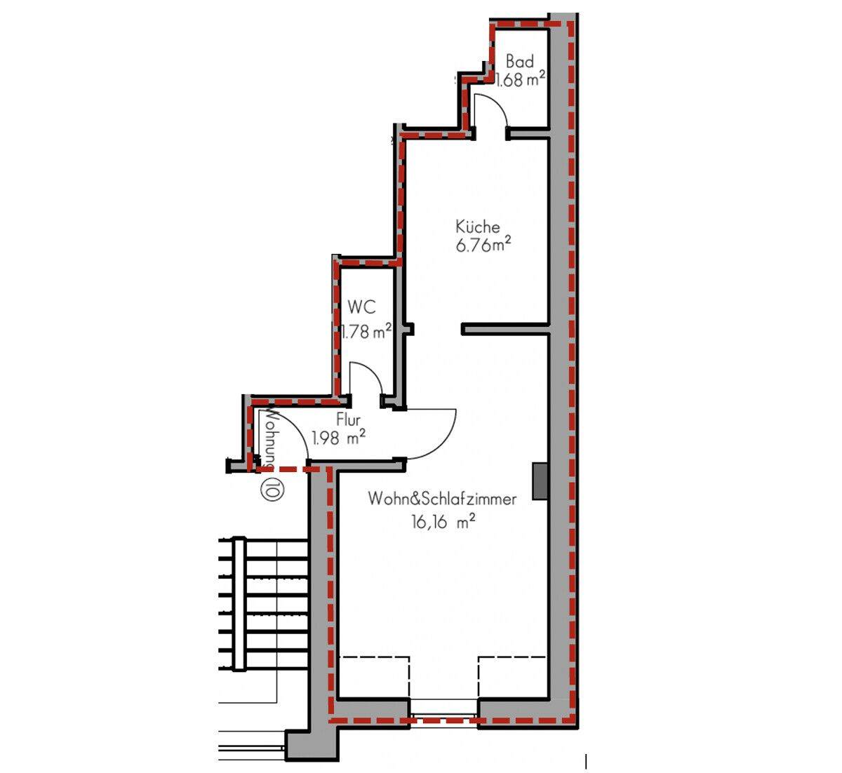 Freies renoviertes 1-Zimmer-City-Apartment - Provisionsfrei! – Lübeck – Vorschaubild 2