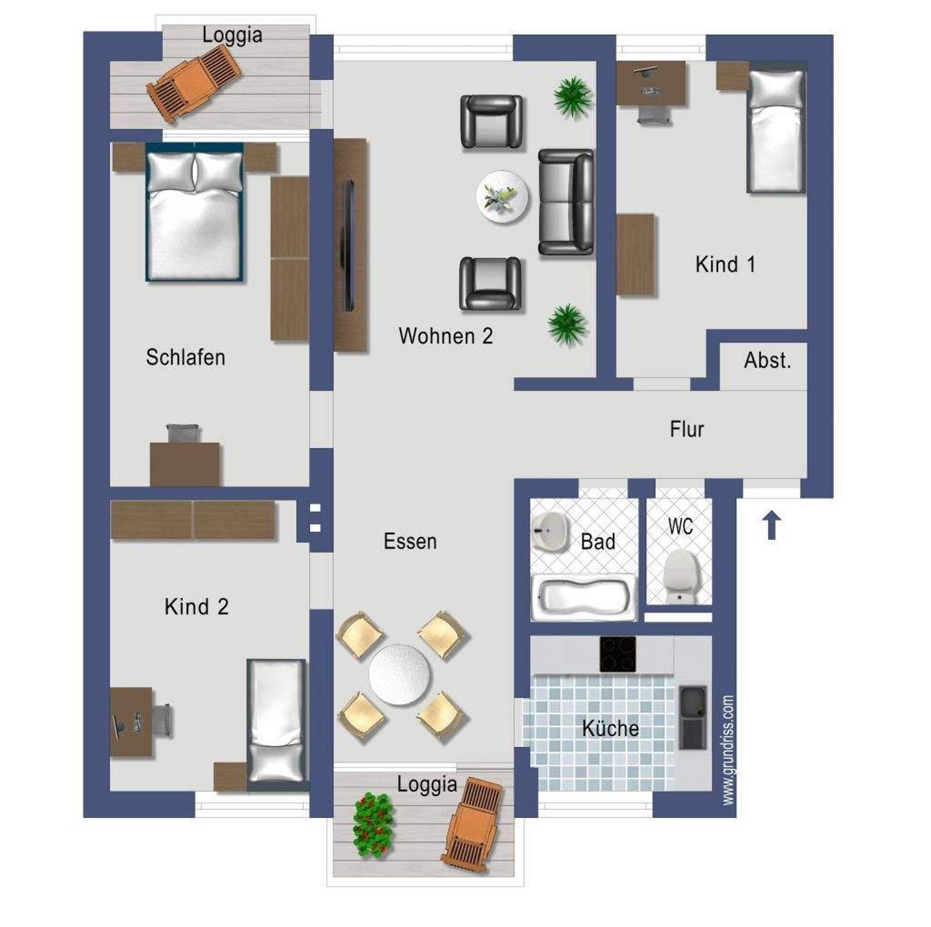 Etagenwohnung in 51109 Köln mit 95,61 m² kaufen