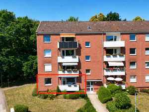 Ruhige 3-Zimmer-Wohnung auf Erbpacht mit Südwestbalkon im Lübecker Musikerviertel