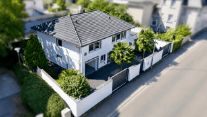 Stadtvilla mit Einliegerwohnung in Frankfurt 2 Garagen,2 Stellplätzen, Terrasse & Garten