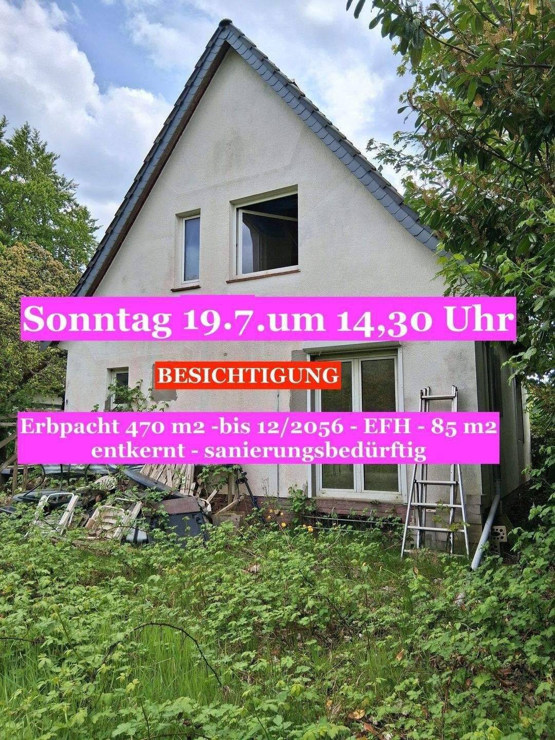 Erbpacht - Einfamilienhaus mit starken Renovierungsbedarf - in schöner Lage