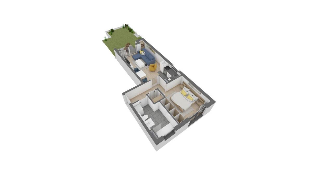 Attraktive 2 Zimmer-Wohnung im EG mit eigenem Garten – 63075 Offenbach am Main – Bild 1 von 5