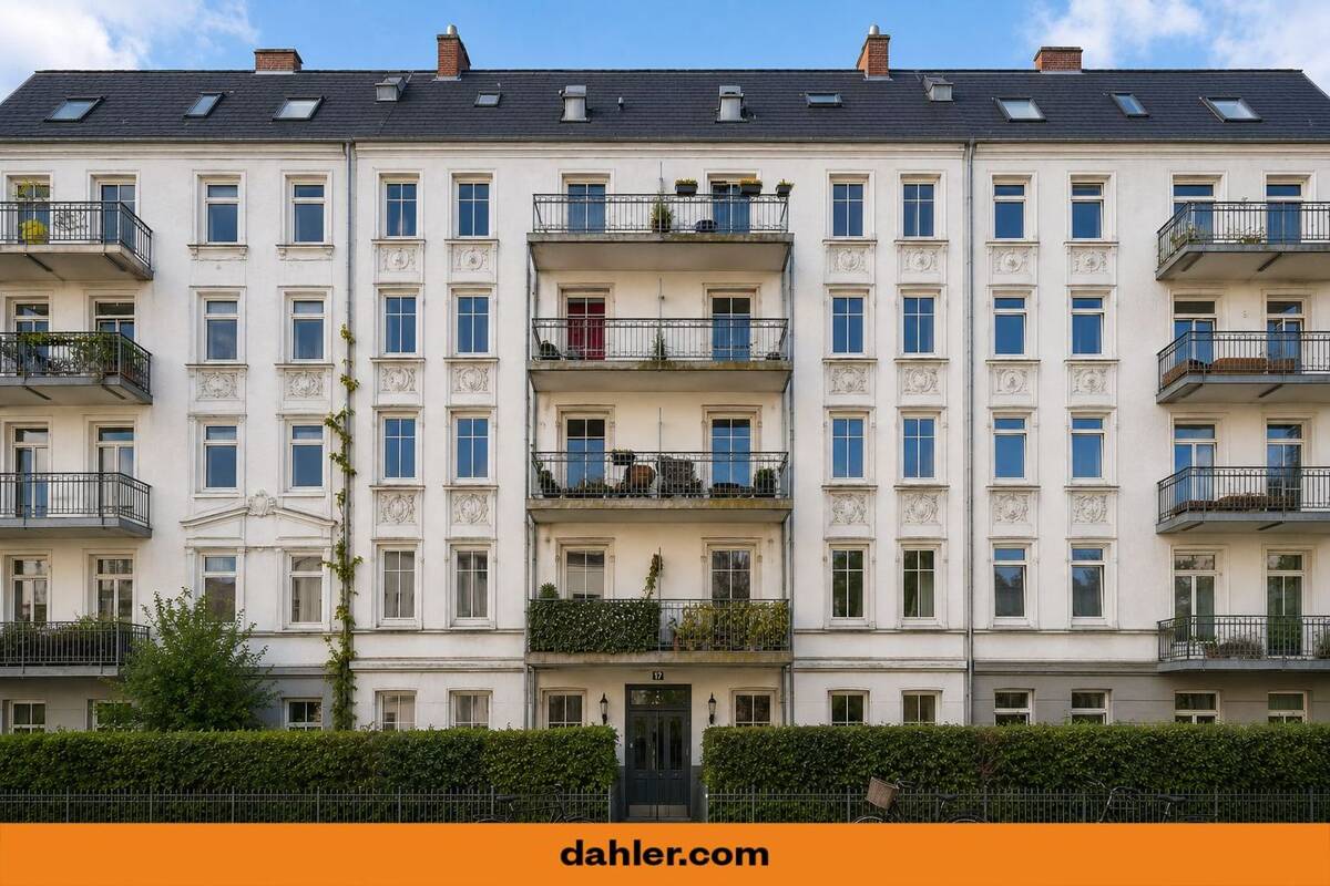 Freundliche Erdgeschosswohnung mit Terrasse in begehrter Lage Eppendorfs – 20251 Hamburg – Bild 1 von 9