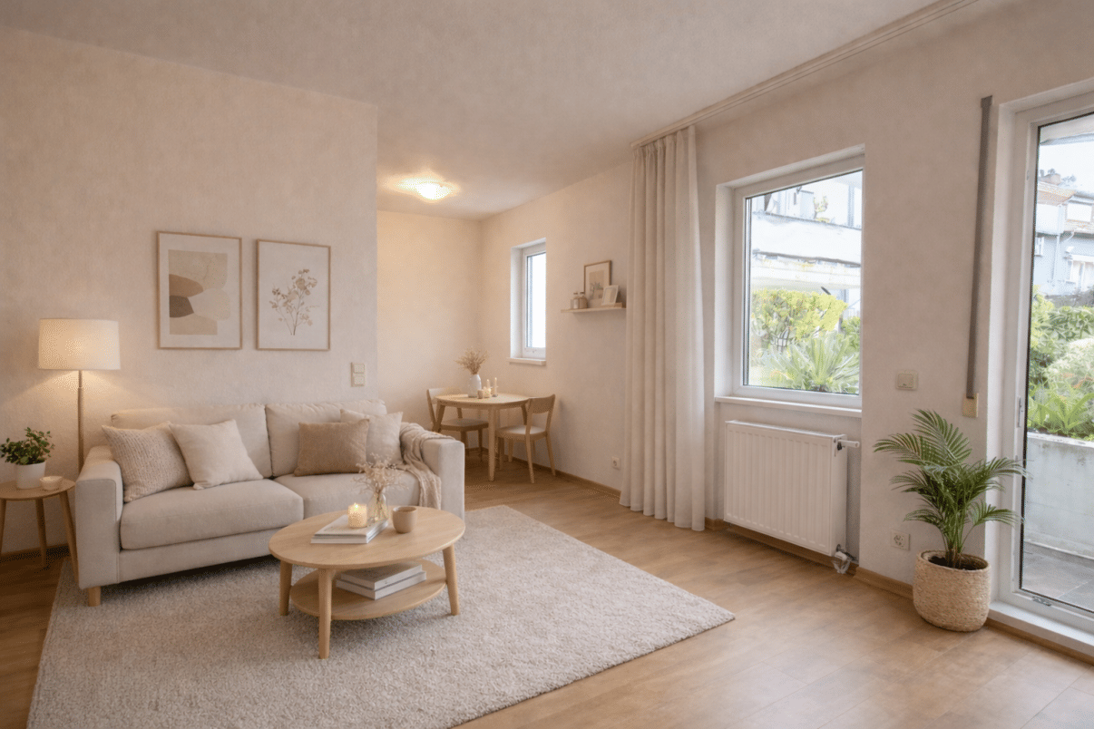 Attraktive & helle Erdgeschosswohnung in gefragter Wohnlage - St. Arnual - mit Garage, Terrasse & Garten