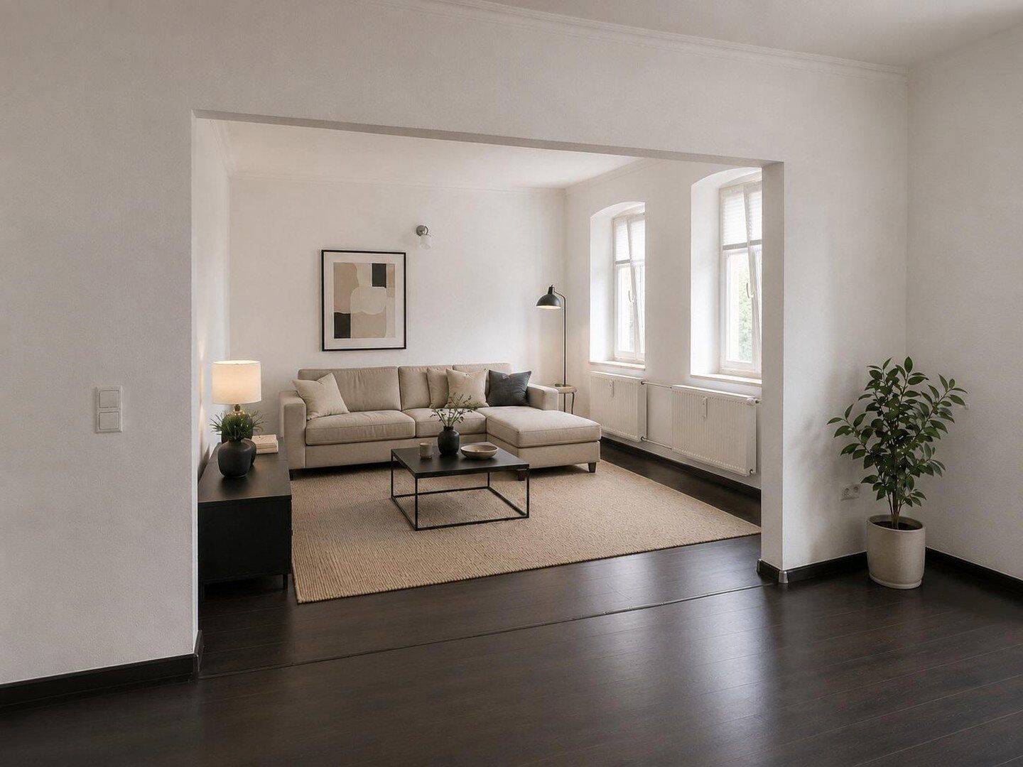 Exklusive, moderne Wohnung mit Dachterrasse offener Küche, Kamin und Stellplatz
