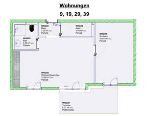 Helle Wohnung im KFW 40 Energiesparhaus - Steuern sparen durch Sonderabschreibungen
