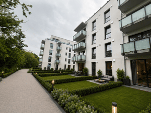 Exklusive Neubauwohnung mit 2-Zimmern, Terrasse, Garten, Designbelag, Terrasse, HWR, Keller, Tiefgaragenstellplatz