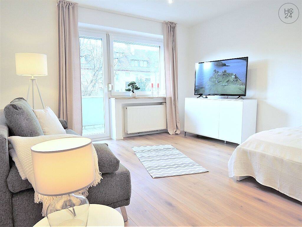 Modern möbliertes 1,5 Zimmer-Apartment mit WLAN und Balkon im Nürnberger Norden