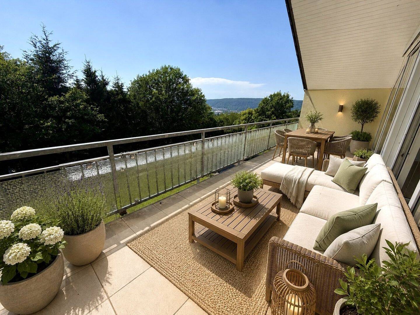 Loftartige DG-Wohnung mit Traumterrasse in parkähnlicher Umgebung! – Trier – Vorschaubild 2