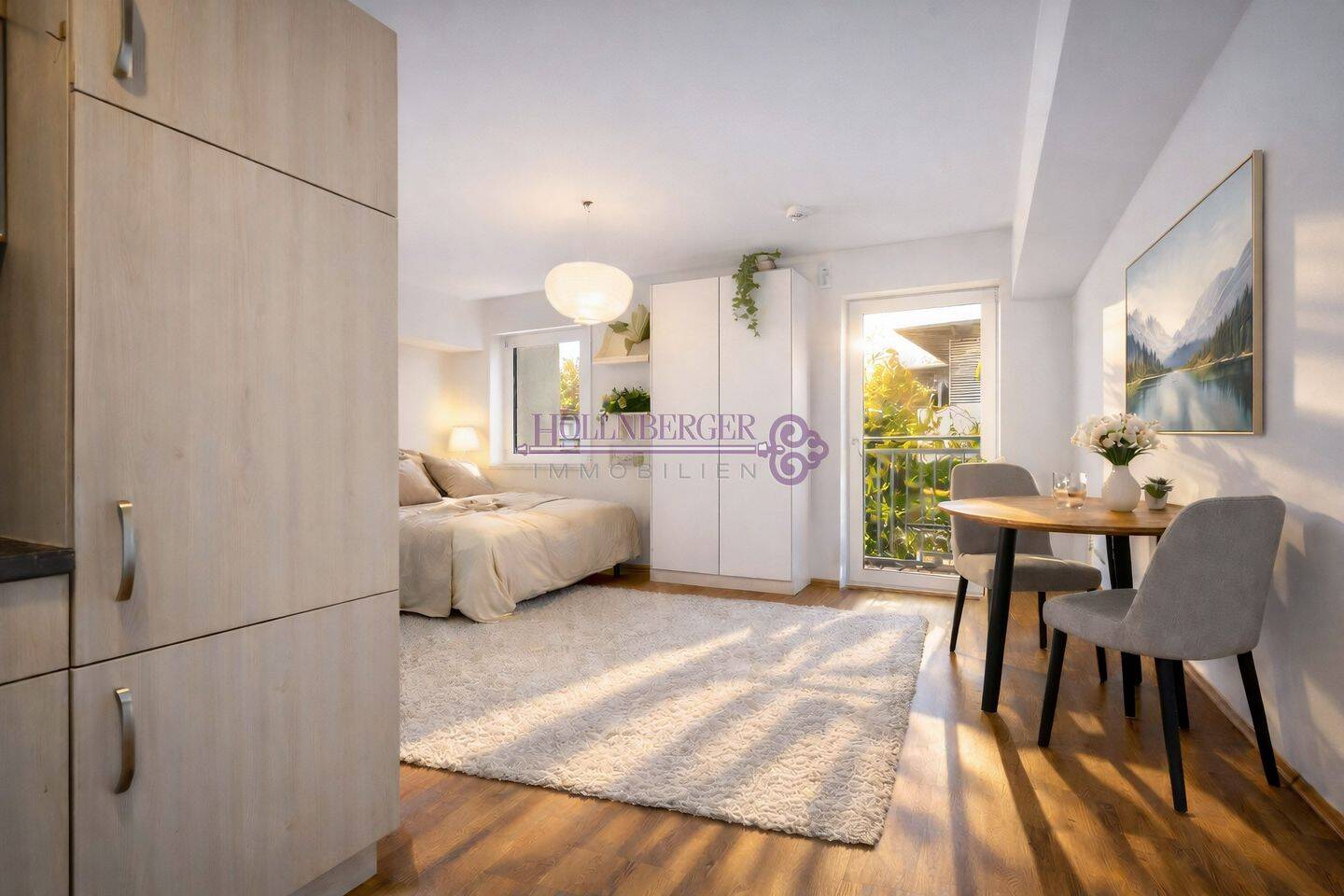 Sonniges West-Apartment mit Südbalkon, Tiefgarage & hochwertiger Pantryküche! – Regensburg – Bild 1 von 9