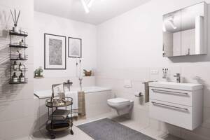 Das perfekte Nest! 3 - Zimmer Erdgeschoss Neubau Wohnung mit Garten – 90763 Fürth – Vorschaubild 3