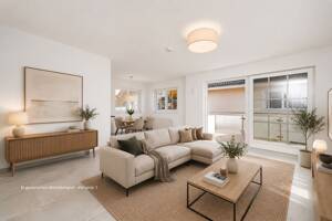 Sofort verfügbar - Moderne 4-Zimmer-Wohnung mit Westbalkon in München-Trudering – 81827 München – Vorschaubild 1
