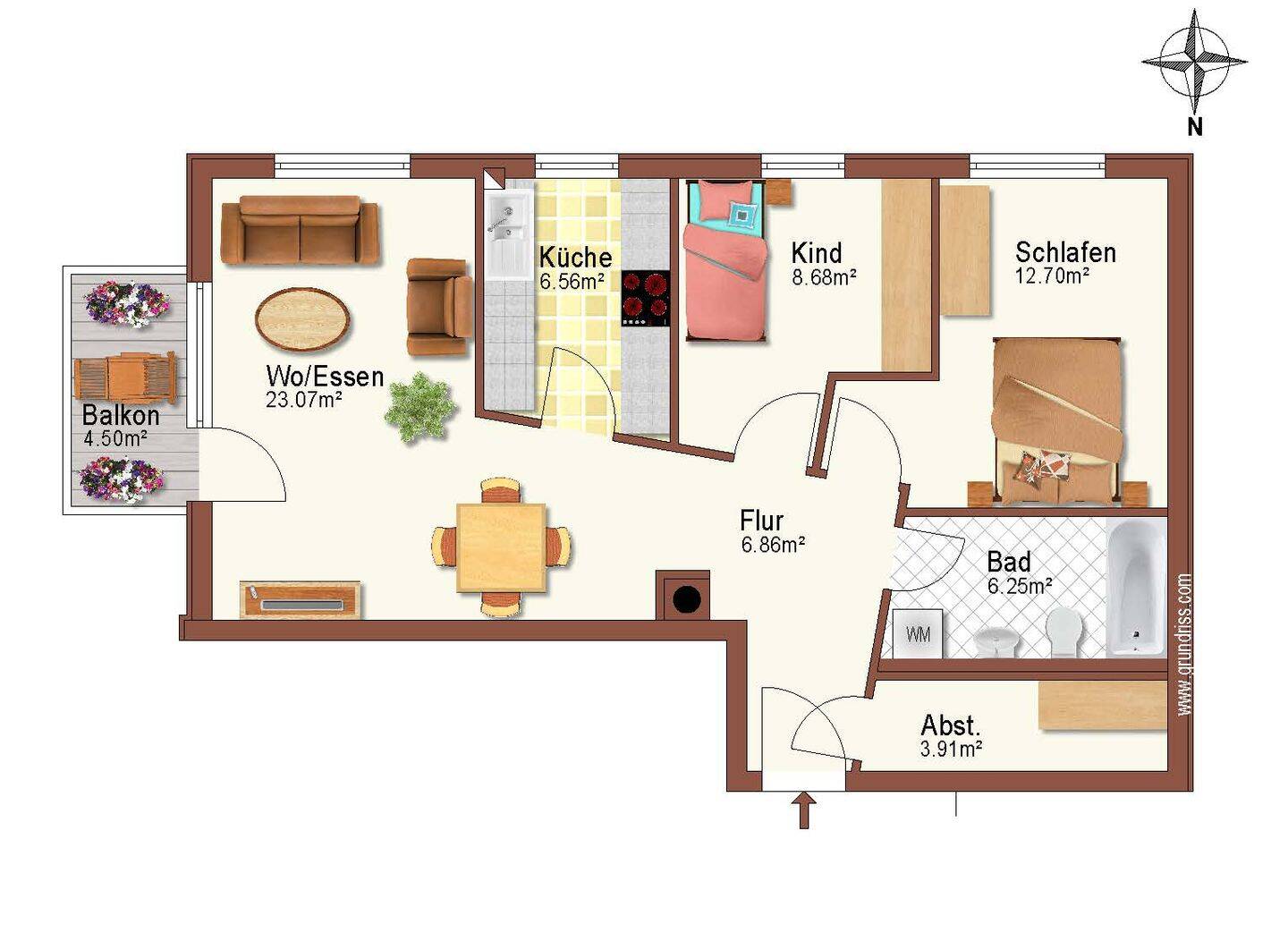 WOHNUNGSPAKET MIT 4 VERMIETETEN EIGENTUMSWOHNUNGEN + TG – Dresden – Vorschaubild 3