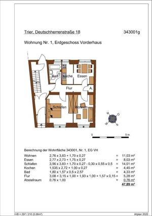 ****Gepflegter Altbau mit 7 Wohnungen in gefragter Innenstadtlage**** – 54290 Trier – Vorschaubild 9