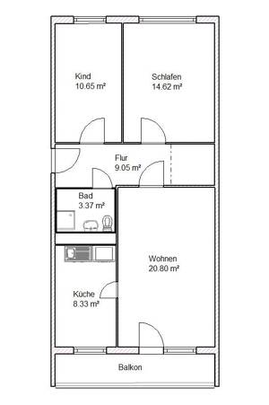 Wohnungsangebot Lerchenwuhne 185 – 39128 Magdeburg – Vorschaubild 2