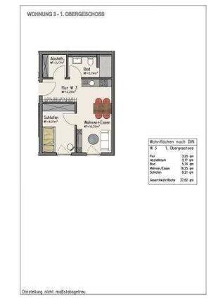 Frei ab 01.11.2026 / 2 - Zimmer im Erdgeschoss / ohne Balkon / Einbauküche ohne Backofen – 54329 Konz – Vorschaubild 4