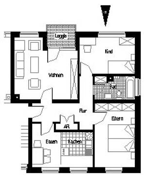 3-Zimmer-Wohnung in Bielefeld Schildesche – 33611 Bielefeld – Vorschaubild 2