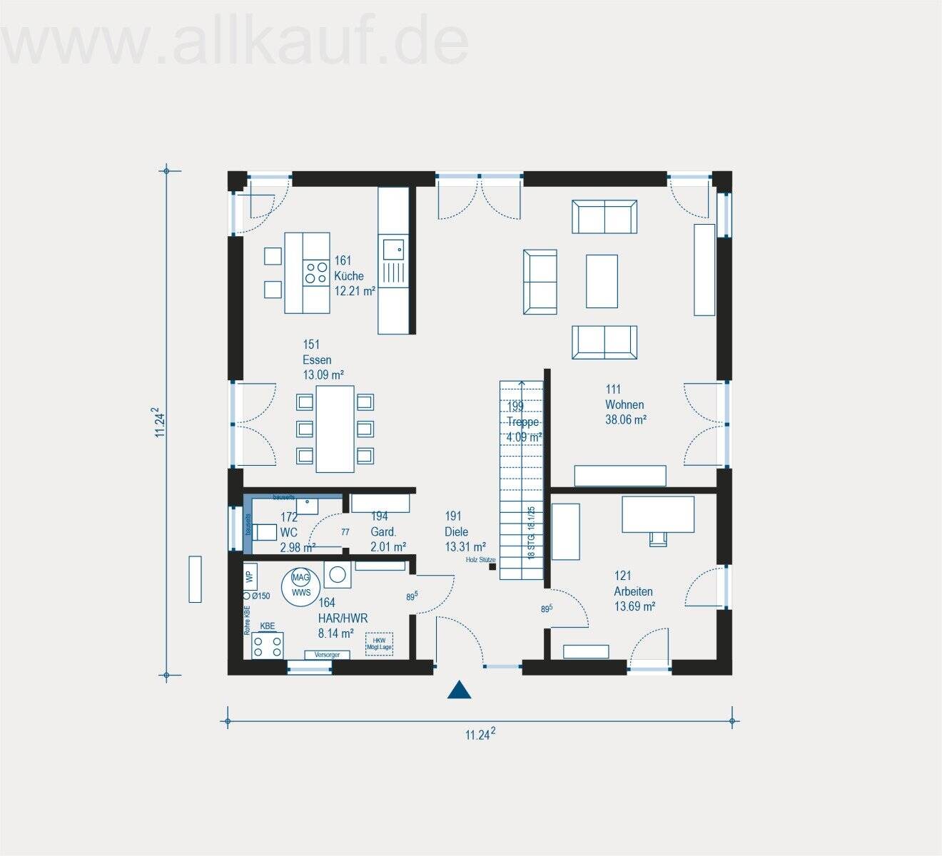 City Villa 1 - Klassisches Design trifft auf durchdachten Wohnkomfort – Gaimersheim – Vorschaubild 2
