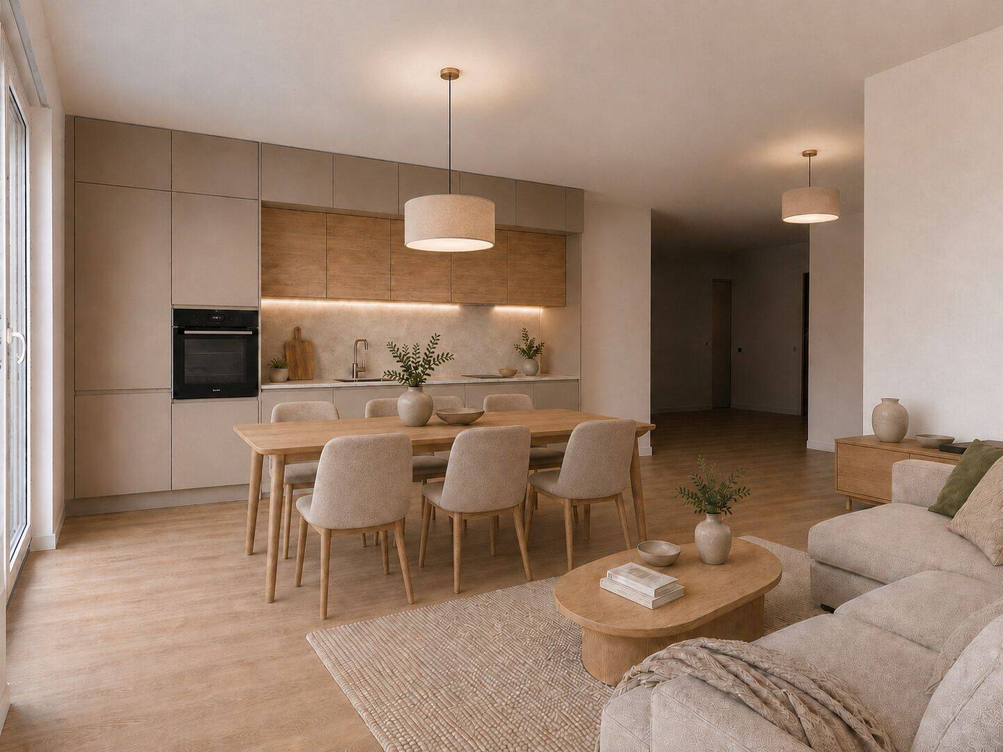 gemütliche Neubauwohnung im 1 OG mit Aufzug und Balkon mit Blick auf die Wassertürme