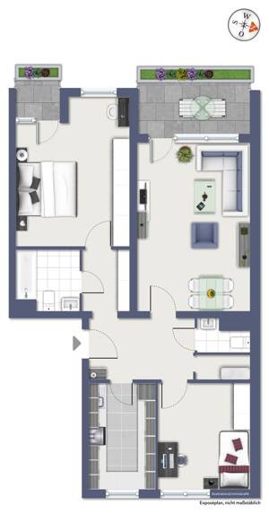 3-Zimmer-Wohnung in Fürth mit Gestaltungspotenzial – 90765 Fürth – Vorschaubild 3