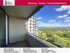 Mainz-Gonsenheim: 1 ZKB-Apartment mit Aufzug, Balkon und Panoramablick