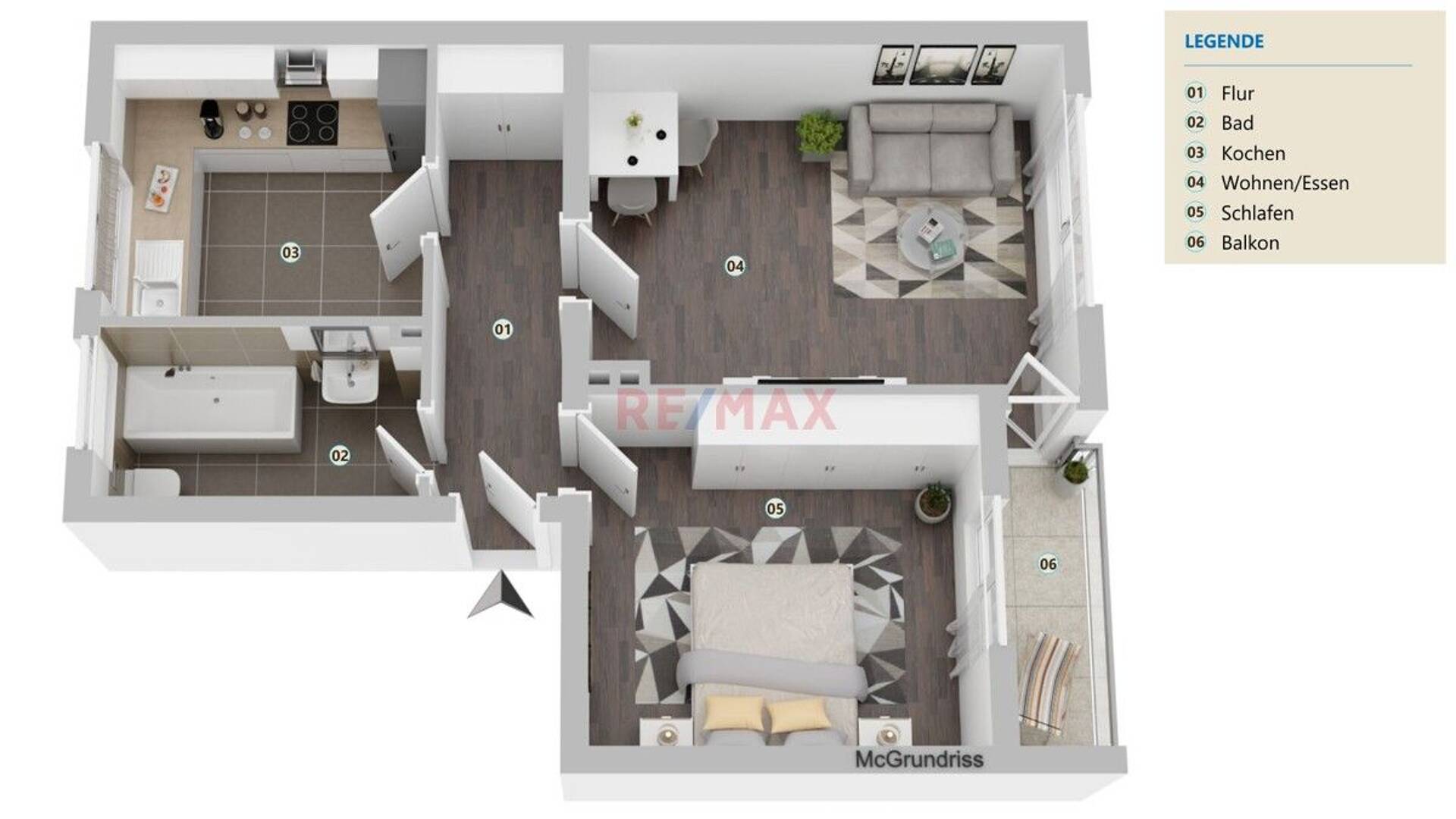 Etagenwohnung in 67227 Frankenthal (Pfalz) mit 51,83 m² kaufen
