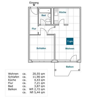 Ihre neue 2-Zimmer-Wohnung wartet!
