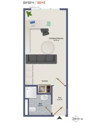 Klein aber fein! ... saniertes Studentenappartment in begehrter Lage... – 80337 München – Vorschaubild 6