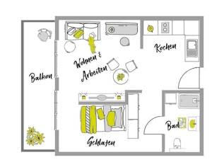 Möblierte Komfort XL-Apartments im "Main Atrium" auf der Hafeninsel – 63067 Offenbach am Main – Vorschaubild 2