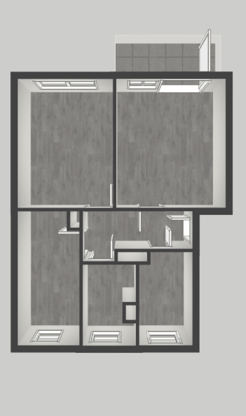 Bad mit Fenster, großer Balkon, mit Gartenantei, und Stellplatz – Chemnitz – Vorschaubild 3