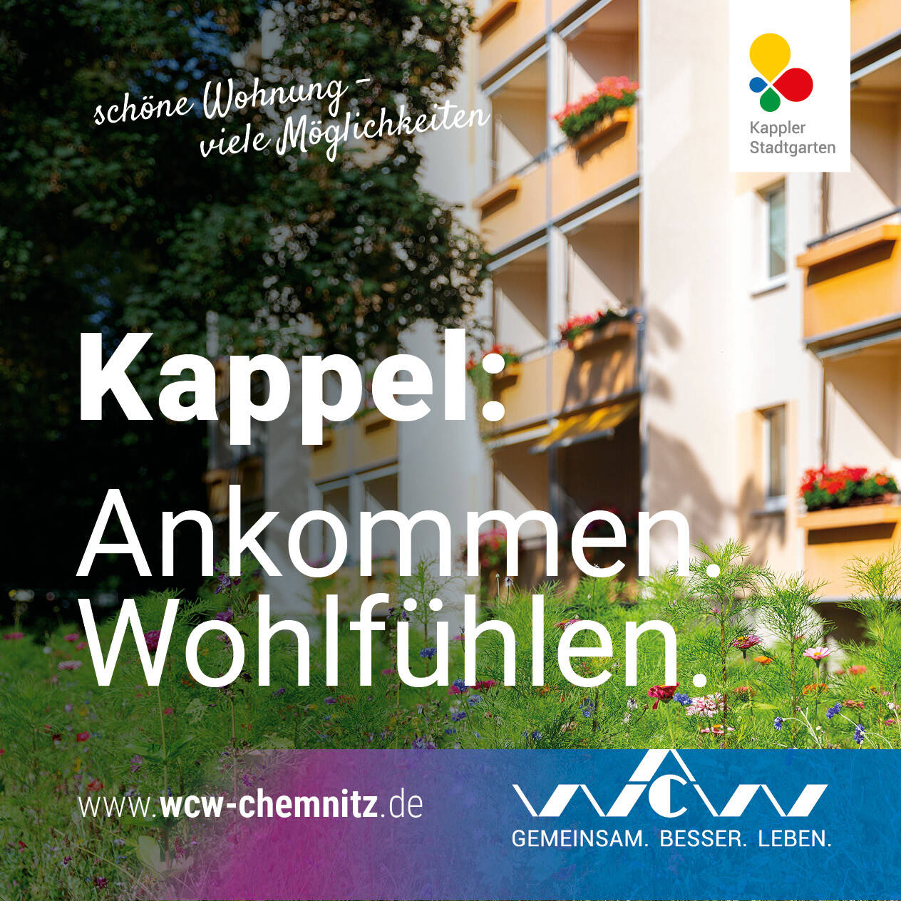 3-Raumwohnung in Chemnitz Kappel mit Balkon – Chemnitz – Vorschaubild 2