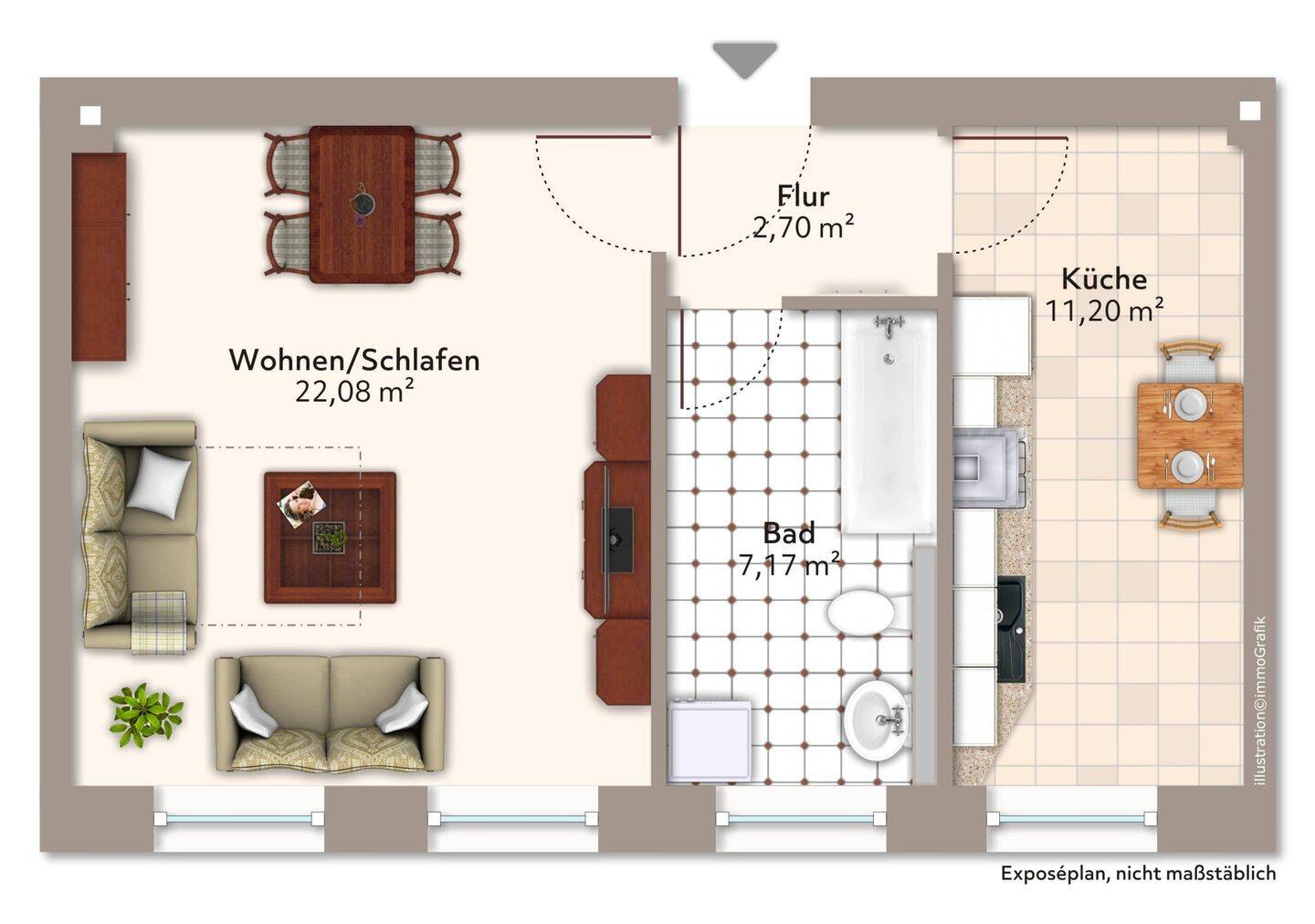 Attraktive Kapitalanlage am Hasselbachplatz - Vermietete 1-Raum-Wohnung – Magdeburg – Vorschaubild 4