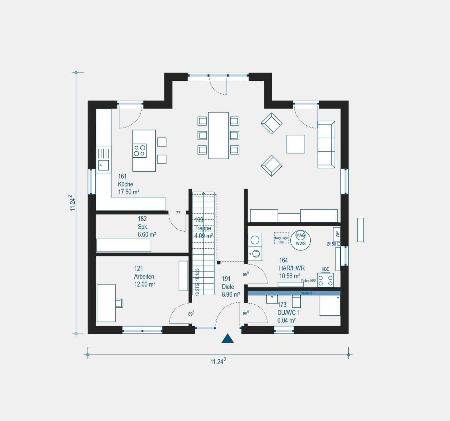 Individuell geplantes Mehrfamilienhaus in Insheim - Energieeffizienz trifft flexible Wohnraumgestaltung – Insheim – Vorschaubild 3