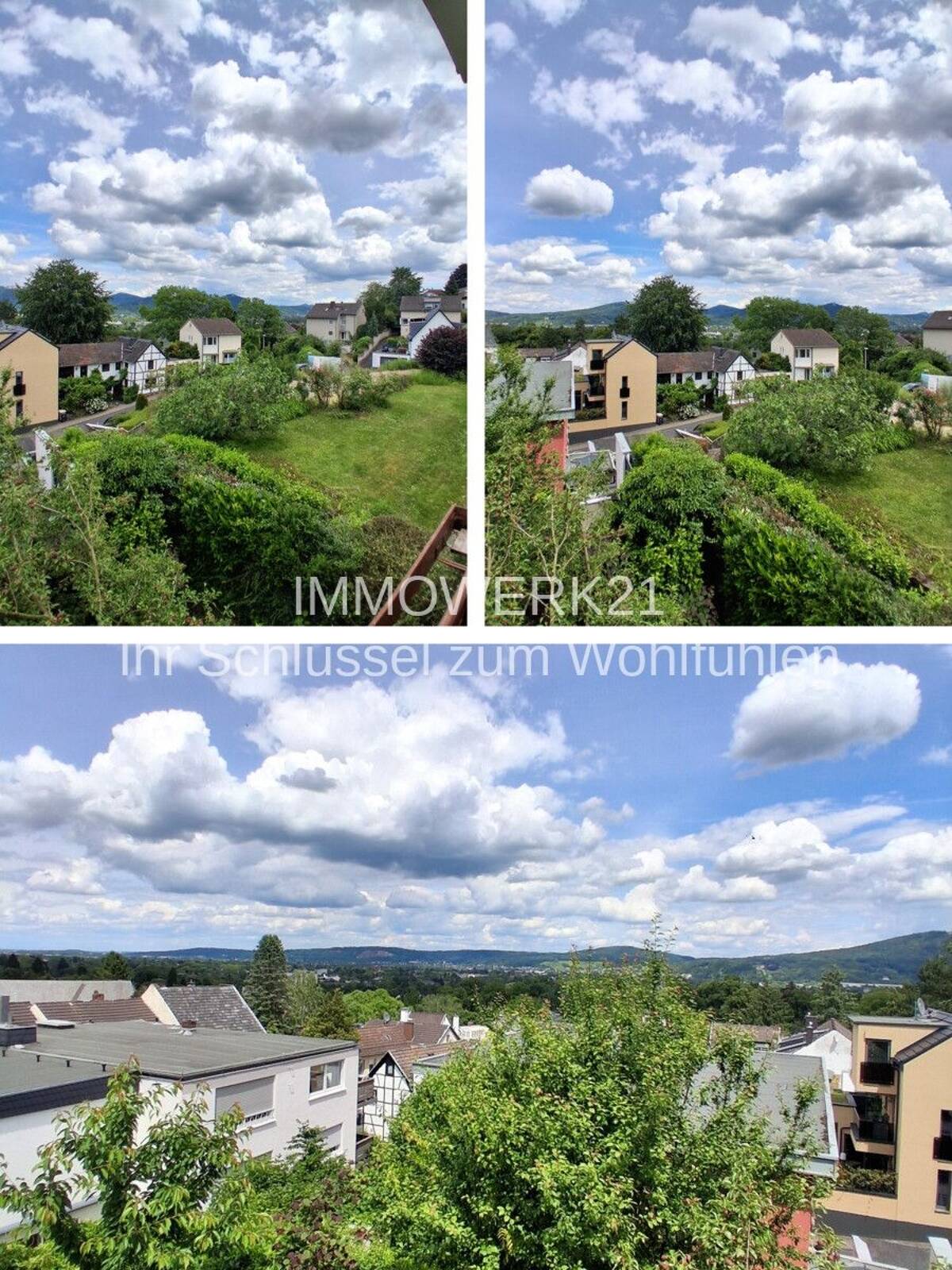 Wunderschöne DHH + Balkon + Garten in ruhiger Wohnlage mit herrlichem Ausblick auf das Siebengebirge – 53177 Bonn – Bild 1 von 9