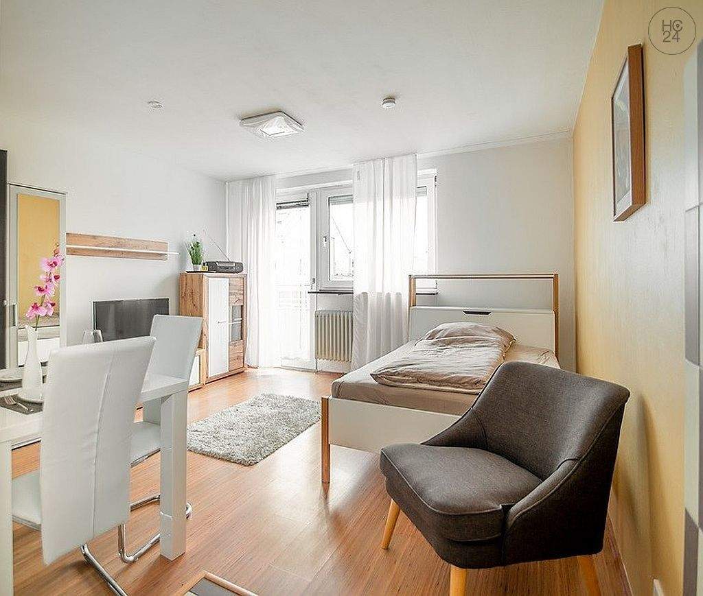 Schönes und modern möbliertes Apartment mit Balkon und WLAN nahe Nürnberg Hauptbahnhof – Nürnberg – Vorschaubild 2