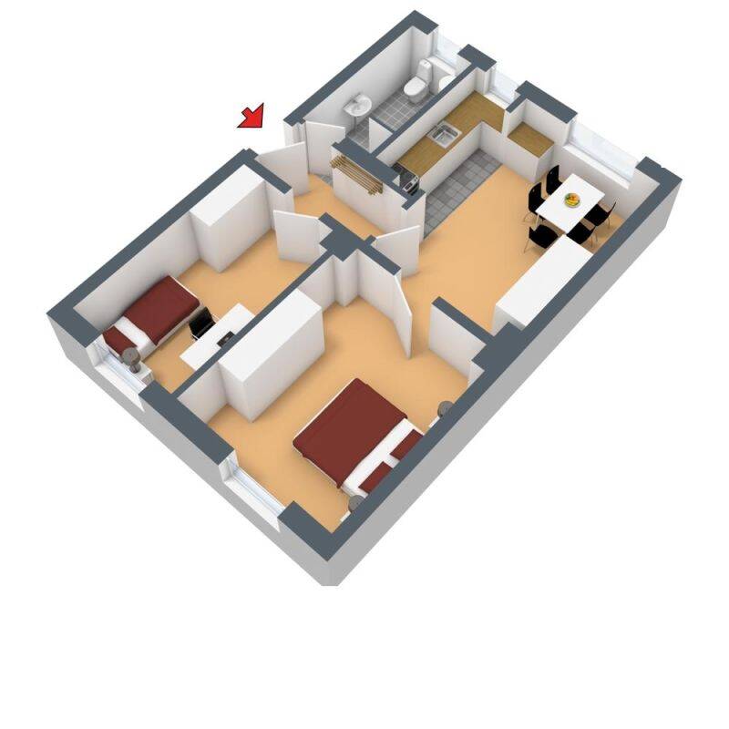 Helle 2 Zimmer EG Wohnung in beliebter Lage in Wuppertal-Barmen – Wuppertal – Vorschaubild 2
