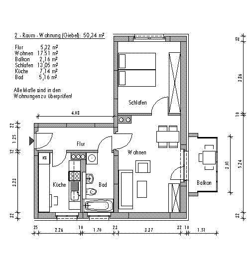 Schöne, individuelle 2-Zimmer-Wohnung! – Dresden – Bild 1 von 5