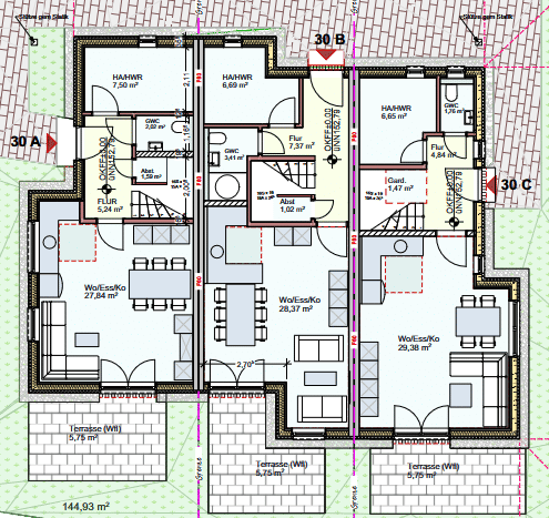 NEUBAU Reihenhaus. Bis 170.000 EUR KfW- Förderung für Haushalte mit Kind. – Bünde – Vorschaubild 9