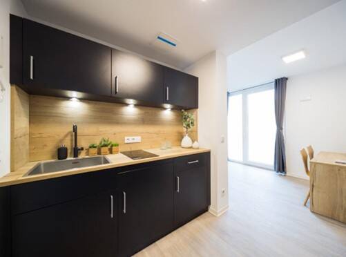Möbliertes 1Zimmer-Apartment ca. 50 qm mit großer Dachterrasse – Perfekt für Pendler, Studenten und Berufstätige
